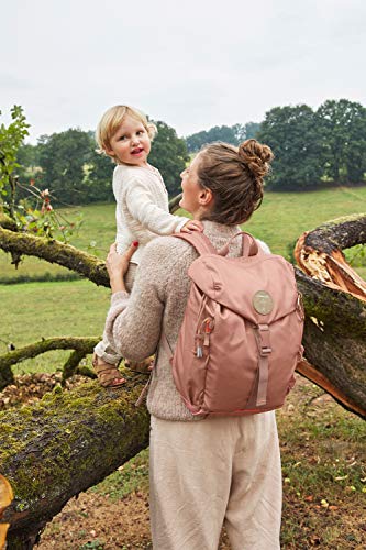 LÄSSIG Mochila para pañales con cambiador, fijación para cochecito, calentador de biberones, impermeable, sostenible, para exteriores, óxido.