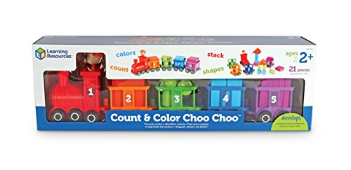 Learning Resources- Count and Colour Trenecito de números y Colores Count & Color Choo (LER7742) , color, modelo surtido