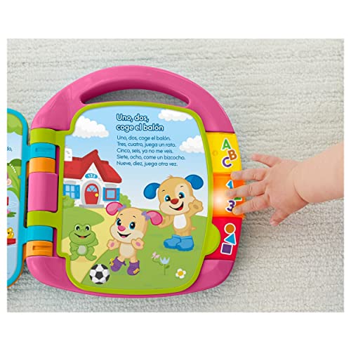 Mattel- Fisher Price +6 Meses Libro Interactivo (DLF23)