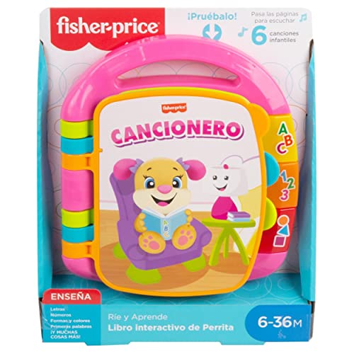 Mattel- Fisher Price +6 Meses Libro Interactivo (DLF23)