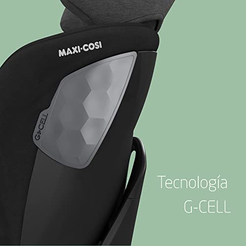 Maxi-Cosi Emerald Silla coche i-Size Grupo 0+/1/2 isofix, i-size R129, silla contramarcha y reclinable, crece con el niño desde nacimiento hasta 7 años (0-25 kg), color Authentic Black, negro