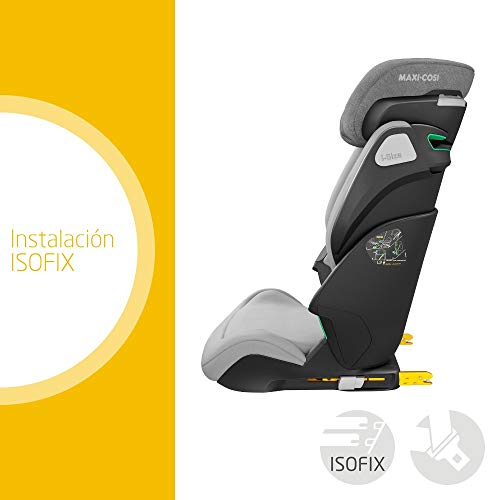 Maxi-Cosi Kore Silla de Coche Grupo 2/3 ISOFIX i-Size, 15 - 36 kg, Protección Lateral Superior, Crece con el Niño desde 4 hasta 12 años, Color Authentic Grey (gris)