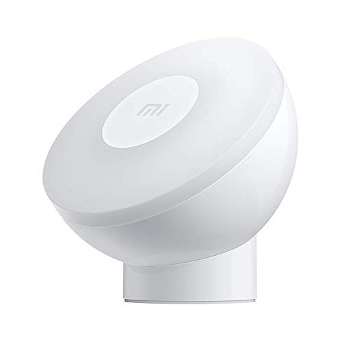 Mi Motion-Activated Night Light 2 Blanco Luz giratoria magnética de 360 °Rotación magnética de 360°, te hará compañía todas las noches