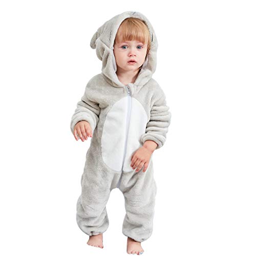 MICHLEY Bebé Ropa Niños Niñas Pijama Disfraces Primavera Franela Traje Animales Pelele laosh-90cm