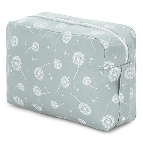 MIMUSELINA Bolsa carrito bebé. Maleta hospital bebé. Bolsa maternal de tela. Adaptable a varios cochecitos con corchetes. Bolso carro cierre Cremallera (Menta)