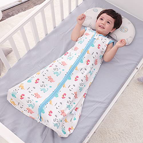 Mosebears Saco de dormir de verano para bebé, 0,5 tog, 100% algodón, transpirable, saco de dormir para bebé