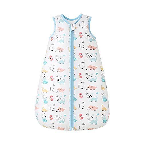 Mosebears Saco de dormir de verano para bebé, 0,5 tog, 100% algodón, transpirable, saco de dormir para bebé