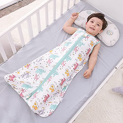 Mosebears Saco de dormir de verano para bebé, 0,5 tog, 100% algodón, transpirable, saco de dormir para bebé