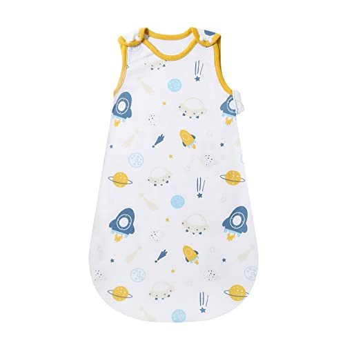 Mosebears Saco de dormir de verano para bebé, diseño de dibujos animados, lavable, 0,5 tog, para niñas y niños, manta portátil sin mangas