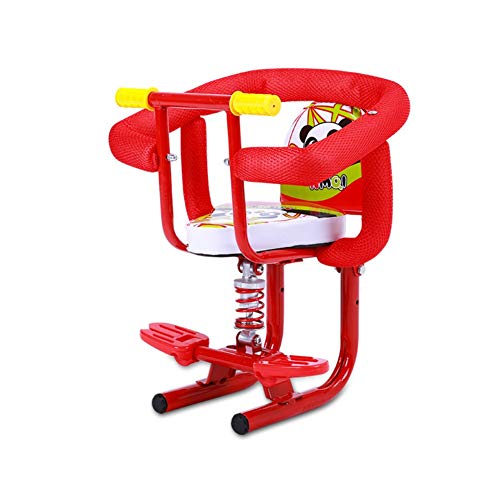 Moto eléctrico del Asiento del niño del Asiento Delantero Niño con la manija Desmontable barandilla de protección y Asiento de Seguridad for bebés Pedal