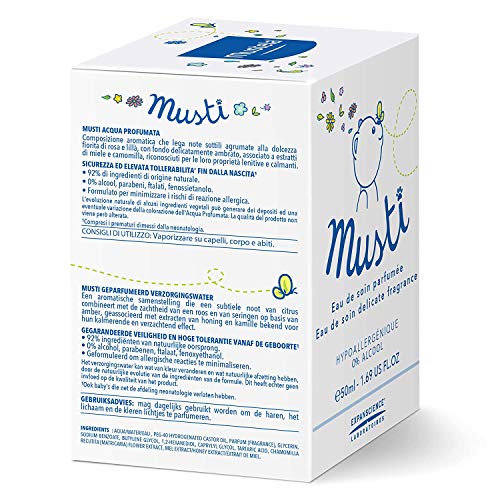 MUSTELA MUSTI AGUA COLONIA S/ALCOH 50 ML