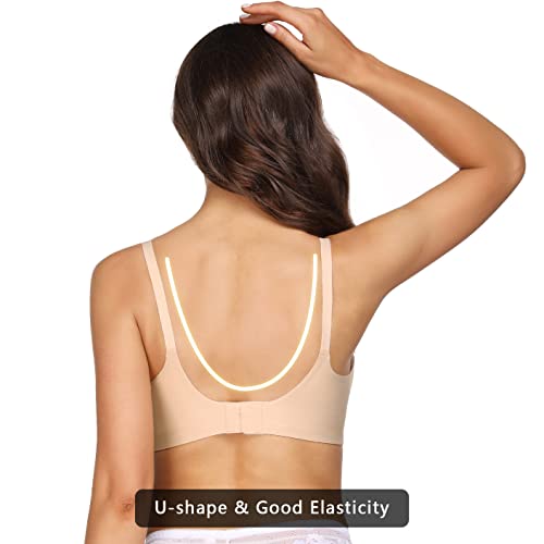 NC Sujetadors Maternidad Mujer Sin Costura Sostén Lactancia Push Up Bralette Premamá Cómodo Dormir