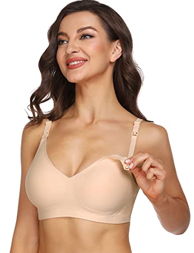 NC Sujetadors Maternidad Mujer Sin Costura Sostén Lactancia Push Up Bralette Premamá Cómodo Dormir