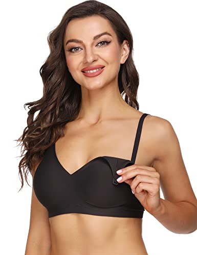 NC Sujetadors Maternidad Mujer Sin Costura Sostén Lactancia Push Up Bralette Premamá Cómodo Dormir