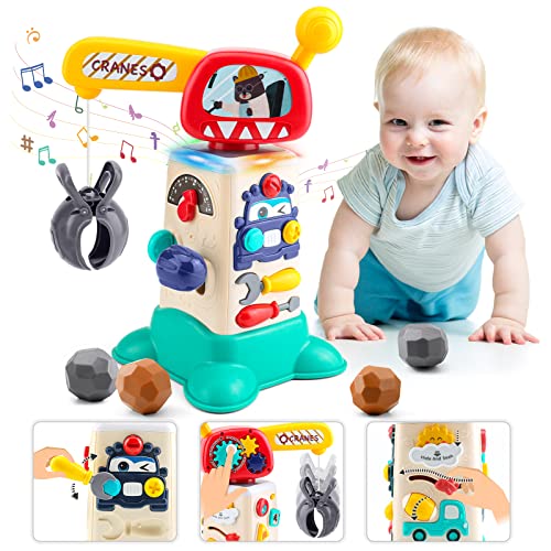 nicknack Juguetes musicales para mayores de 3 años, Juguetes interactivos de grúas para el juego sensorial, Juguete de simulación para niños niñas