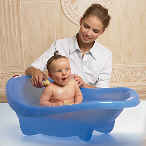 OKBABY Bañera para Bebé, Azul Turquesa