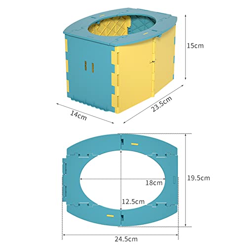 Orinal plegable para niños, portátil, para viajes, portátil, para niños al aire libre, asiento plegable con bolsa de almacenamiento