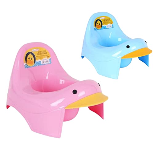 Orinales Infantiles, Orinal Bebe, WC niños, Vater para Niños a partir de 2 años, Orinal Infantil en forma de Pato en 2 Colores (Rosa)