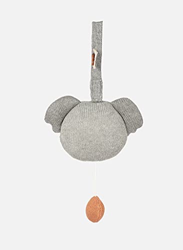 OYOY Mini Koala Music Mobile – Koala – Caja de música para bebés y niños pequeños – Cambiador decorativo en gris (gris) de algodón – 10,5 x 14,5 x 8 cm – M107027