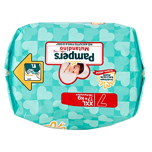 Pampers Baby Dry - Braguitas XXL para bebé, talla 7, 17 + kg, 14 unidades