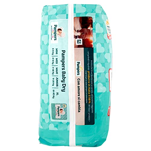 Pampers Baby Dry - Braguitas XXL para bebé, talla 7, 17 + kg, 14 unidades