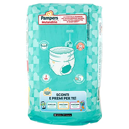 Pampers Baby Dry - Braguitas XXL para bebé, talla 7, 17 + kg, 14 unidades