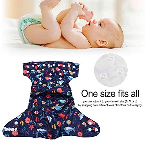 Pañal de Natación para bebes Bañador Calico Swim Diaper Baby Infant Snap Absorbente Lavable Swimsuit Pañal Reutilizable Swim Pañal Para Niñas, Niños Clases De Natación, Talla Única Todos(#5)