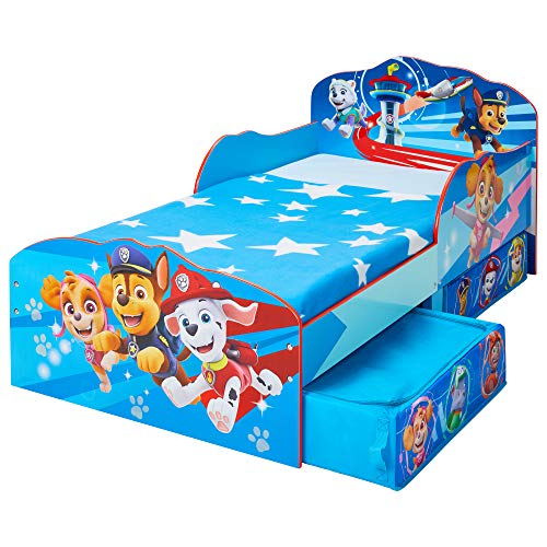 Paw Patrol - Cama Infantil con Espacio de Almacenamiento