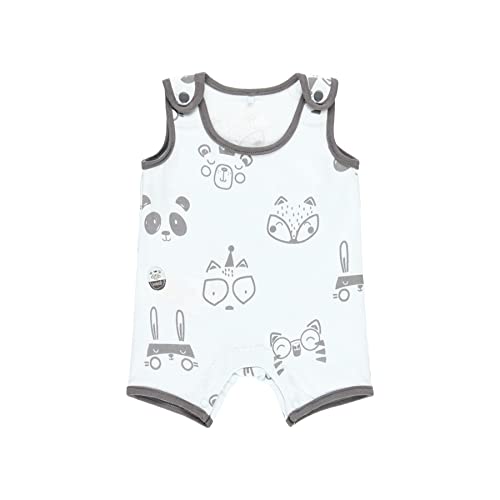 Pelele Bebe Niño - 100% algodón- Sin Manga - Pelele Verano – Pijama para Dormir- Ropa de Regalo - para Bebe de 0 Mes a 18 Meses