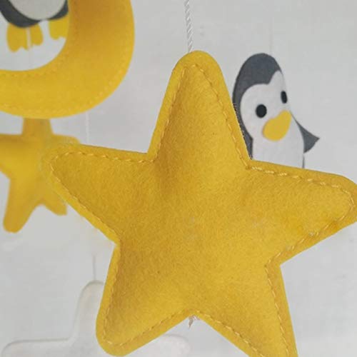 Petyoung Cuna de Bebé Móvil Fieltro Colgante de Pared Adorno Forma de Pájaros para Niños Accesorios de Fotografía para Habitación de Bebé Regalo de Baby Shower