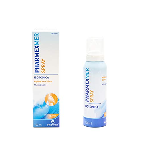 Pharmexmer Espray Isotónica - Agua De Mar Para El Lavado Y La Higiene Nasal Diario - Para Adultos Y Niños A Partir De 6 Años - 100 ml