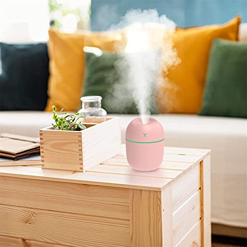 Portátil Mini Humidificador 250ml Pequeño humidificador de Niebla Fresco Purificador USB Whisper-Quiet Operation Night Light Función Dormitorio Bebés Habitación Oficina Homicidificador de Coche,Azul