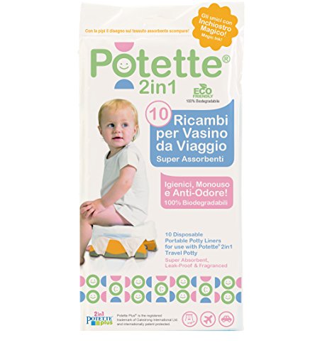 pottette Plus 2 in1 ricambi10 rodillos biodegradables