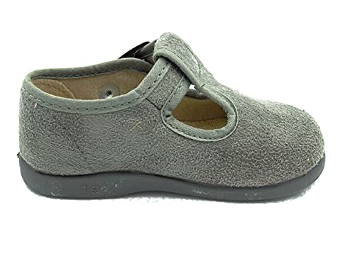 PULIDINES - Pepito de serratex con Suela de Goma Bebé niño Talla: 18 Color: Gris