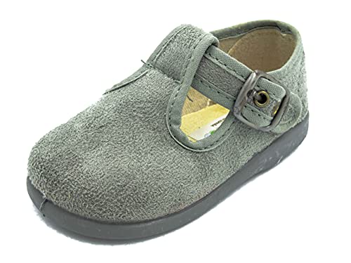 PULIDINES - Pepito de serratex con Suela de Goma Bebé niño Talla: 18 Color: Gris