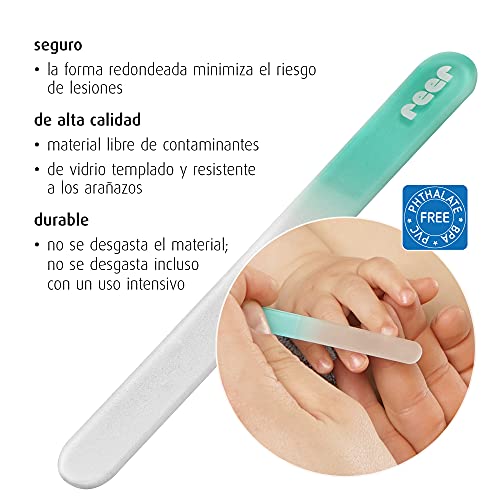 Reer Premiumcare - Lima De Cristal Para Bebés, Blanco, 81043