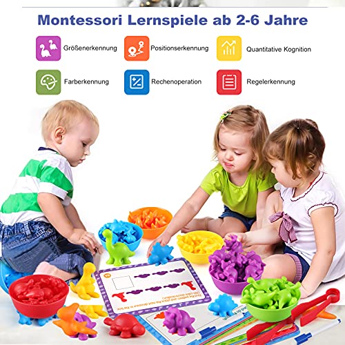 Regalo para Niños de 3-5 Años,Juguete Dinosaurio para Bebés Pequeños de 4-5,Regalo Navidad para Nniños de 2-6,Juguetes para Bebés Montessori (Educativos) para Cumpleaños, día del Niño, Halloween