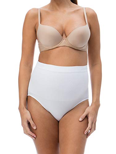 RelaxMaternity 5200 (Blanco, XXL) Bragas Postparto de Algondon contenitiva y Moldeadora para el Vientre