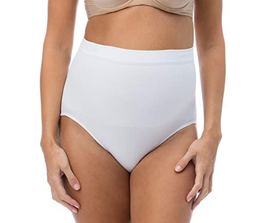 RelaxMaternity 5200 (Blanco, XXL) Bragas Postparto de Algondon contenitiva y Moldeadora para el Vientre