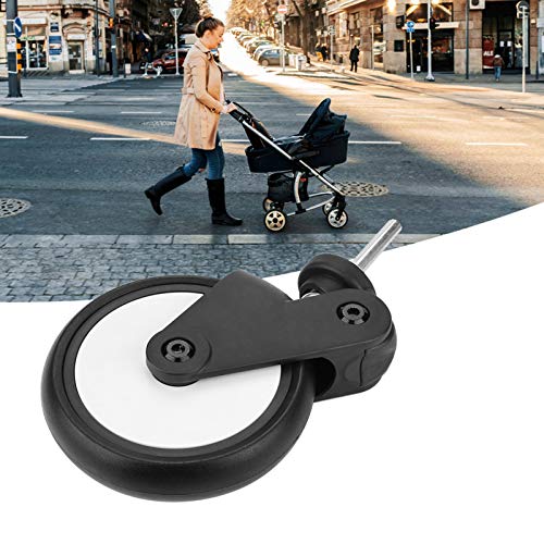 Rueda de cochecito de bebé, resistente al desgaste, cómodo de usar, accesorio de rueda de cochecito para Yoyo para Yoya para Kiddopotamus para(A pair of front wheels)