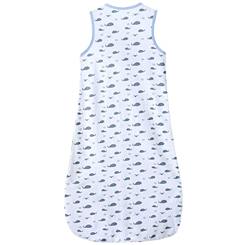 Saco de dormir de verano para bebé, de algodón, 0,5 tog, 110 cm (18-36 meses), ballena