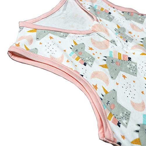 Saco de dormir de verano para bebé, para niña, niño, verano, 0,5 tog, 3-6 años, color rosa 1