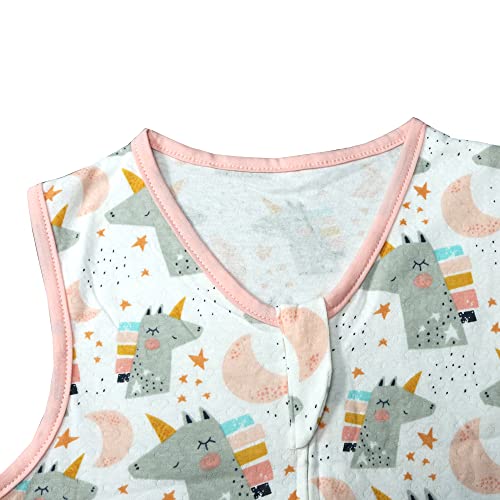 Saco de dormir de verano para bebé, para niña, niño, verano, 0,5 tog, 3-6 años, color rosa 1