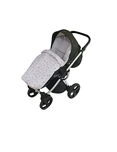 Saco Silla Paseo Universal - Uso como Saco en Invierno o como Funda de Silla en Verano - Hecho en España por Trimatt - Color ABECEDARIO