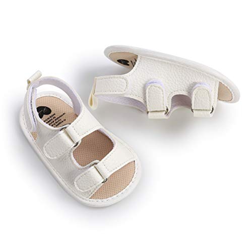 Sandalias de Bebé Niños para 0-18 meses, Zapatos de Verano Antideslizante Suela Suave Zapatillas Primeros Pasos