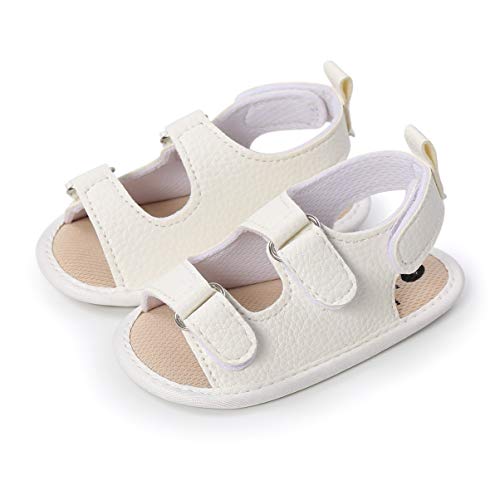 Sandalias de Bebé Niños para 0-18 meses, Zapatos de Verano Antideslizante Suela Suave Zapatillas Primeros Pasos