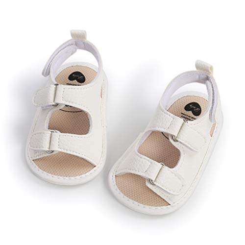 Sandalias de Bebé Niños para 0-18 meses, Zapatos de Verano Antideslizante Suela Suave Zapatillas Primeros Pasos