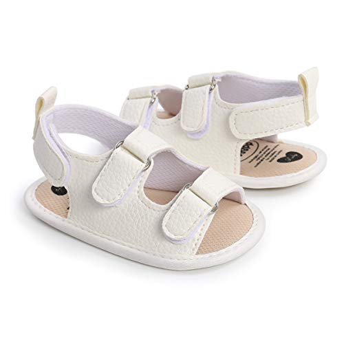 Sandalias de Bebé Niños para 0-18 meses, Zapatos de Verano Antideslizante Suela Suave Zapatillas Primeros Pasos