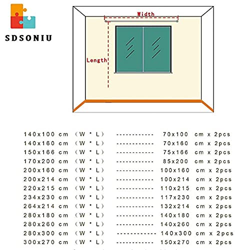 SDSONIU 3D Decoración Cortinas 264 X 214 cm Torre De Sombrilla Roja Aislamiento Térmico Sombreado Patrón De Impresión 3D Engrosamiento Ojal Sala De Guardería Niño Niña Restaurante Decoración del Hoga