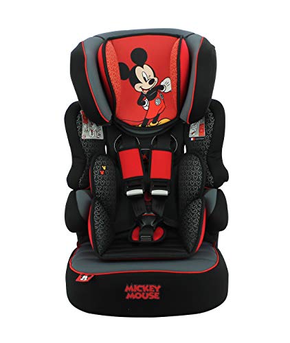 Silla de coche para Bebe BELINE grupo 1/2/3 (9-36kg), con proteccion lateral -Mickey Luxe